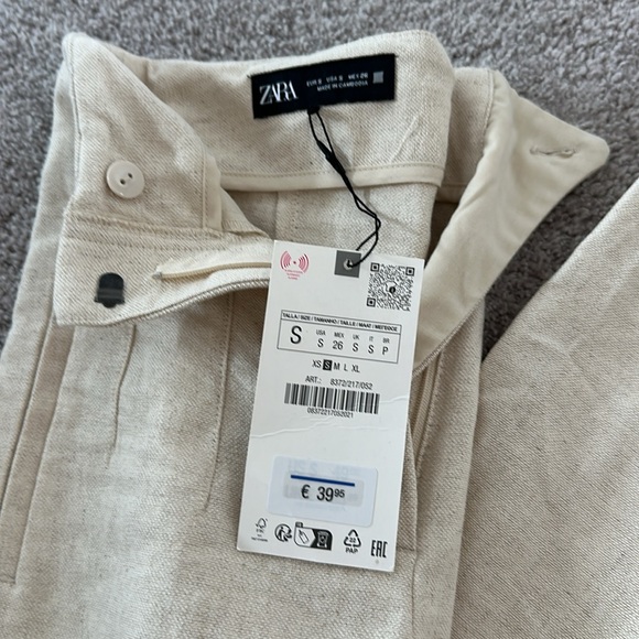 NWT Zara High waisted straight cut pants - Picture 6 of 6